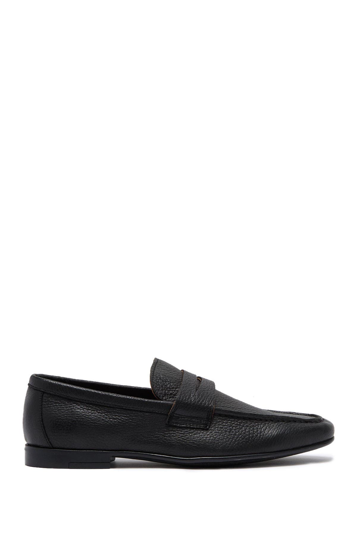 Connery Penny Loafer, Alternate, color, BLACK PEBBLE GRAIN