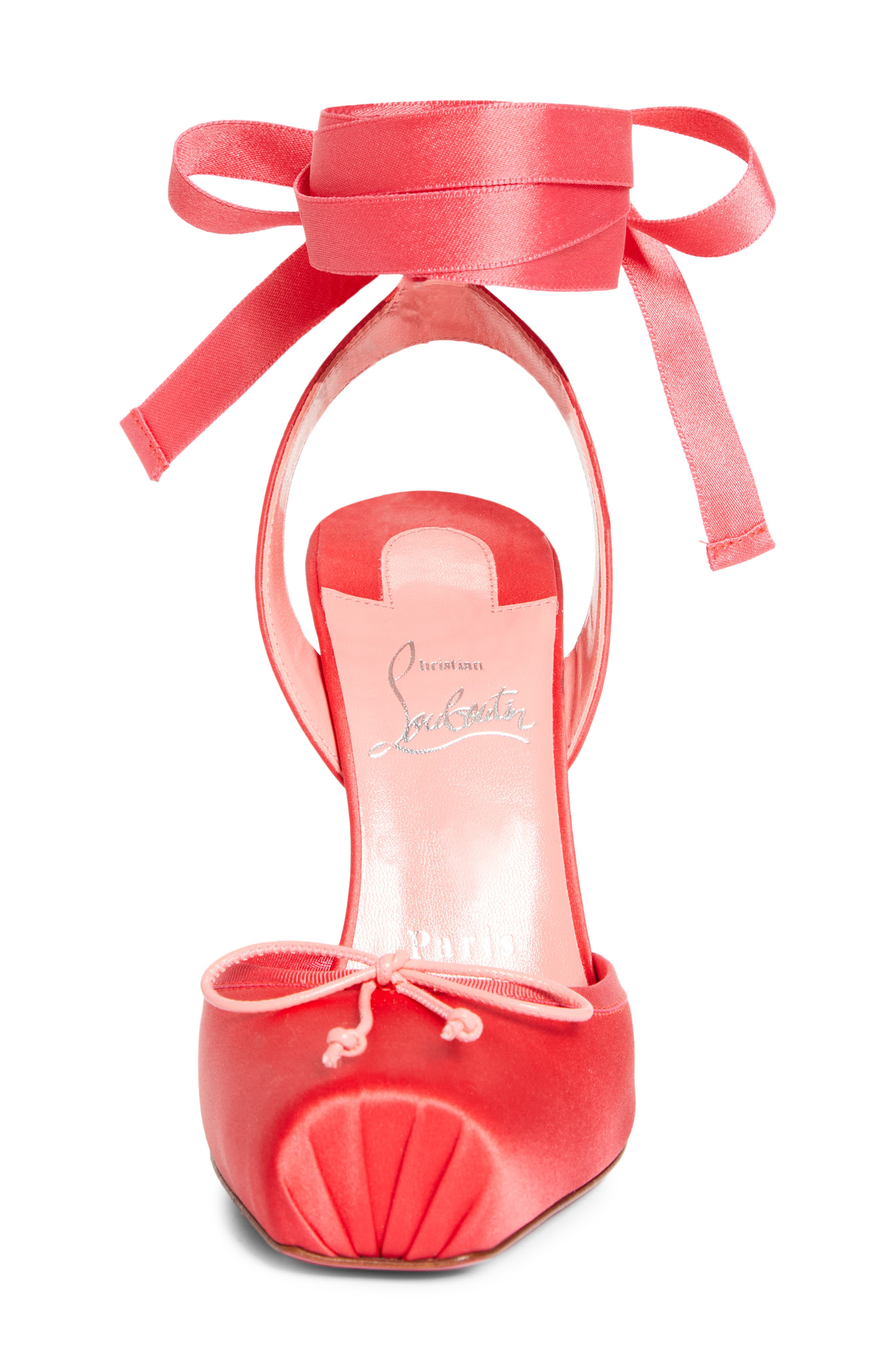 Cassia Lace-Up Slingback Pump, Alternate, color, GRAPEFRUIT