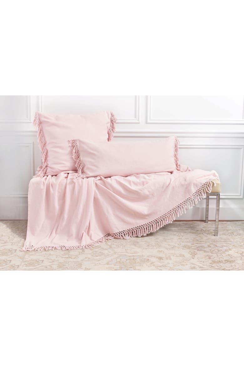Lavato Rosewood 80" x 96" Bed Throw, Alternate, color, Pink