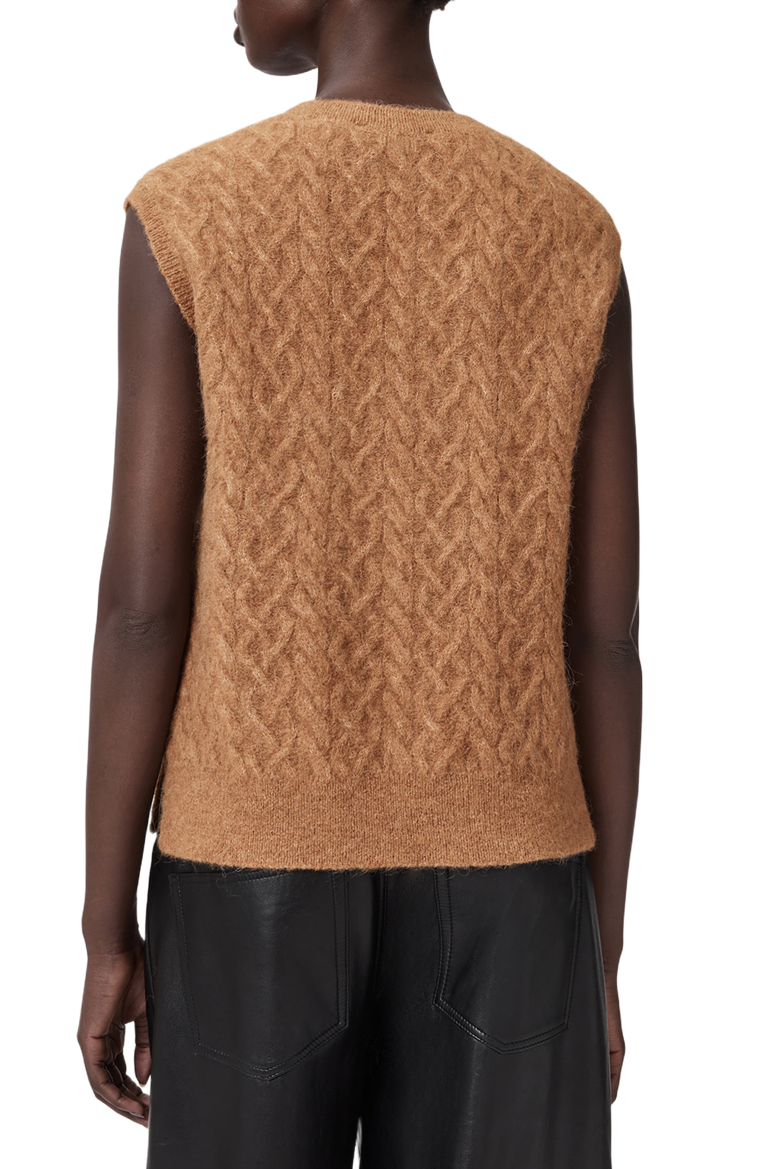 Sirius Cable Alpaca Blend Sweater Vest - image 4