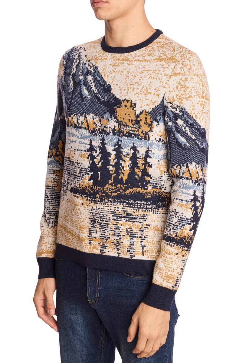 PAISLEY & GRAY Mountain Retreat Crewneck Sweater, Alternate, color, Mountain Retreat