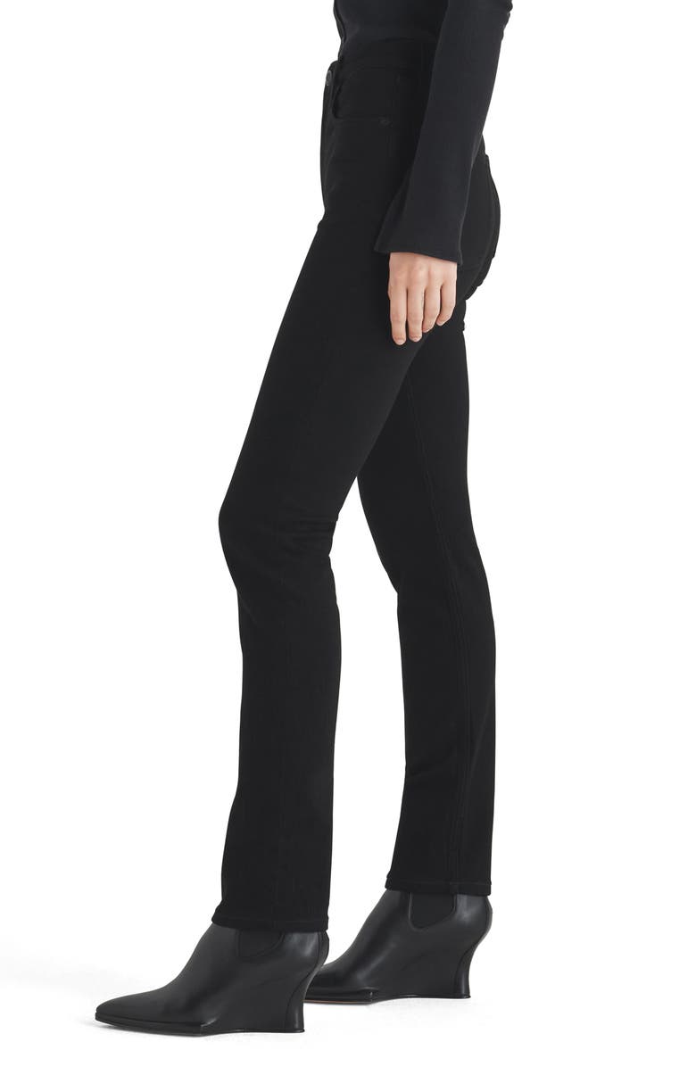 rag & bone Wren High Waist Slim Jeans, Alternate, color, Black