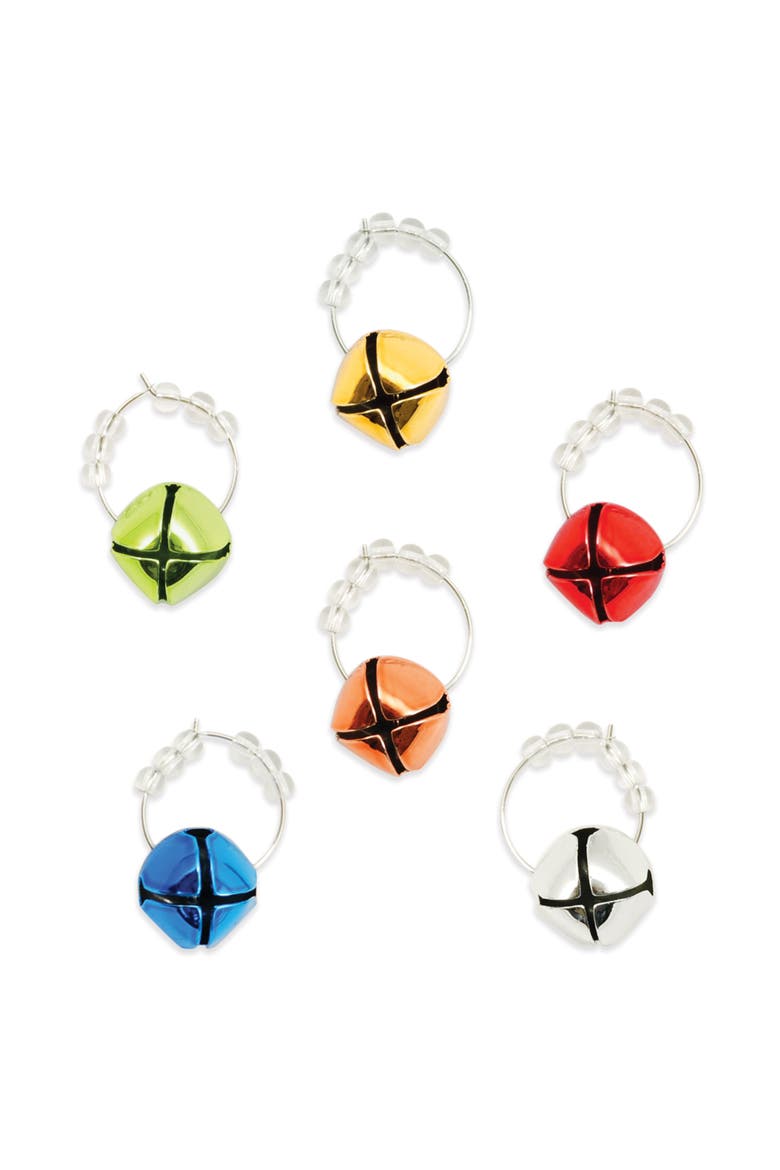 Jingle Holiday Wine Charms, Alternate, color, Multicolor