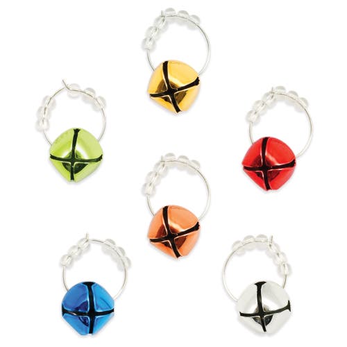 True Jingle Holiday Wine Charms In Multi