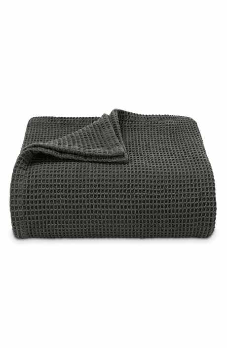 Vera Wang Waffle Weave Throw Blanket