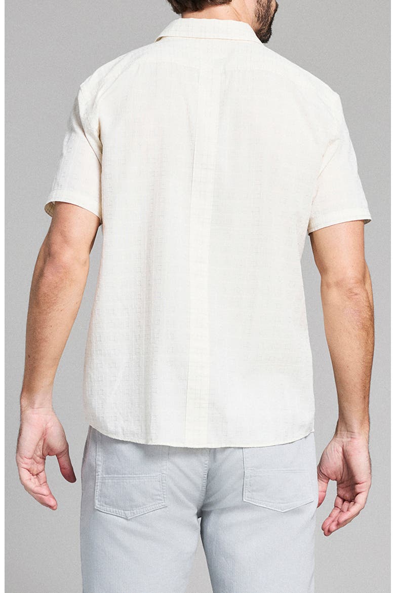 Corded Plaid Donelson Short Sleeve Button-Up Shirt, Alternate, color, TINTED WHITE MULTI