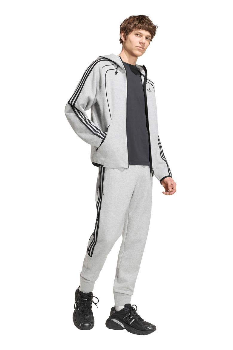 Spacer Full Zip Hoodie, Alternate, color, MEDIUM GREY HEATHER