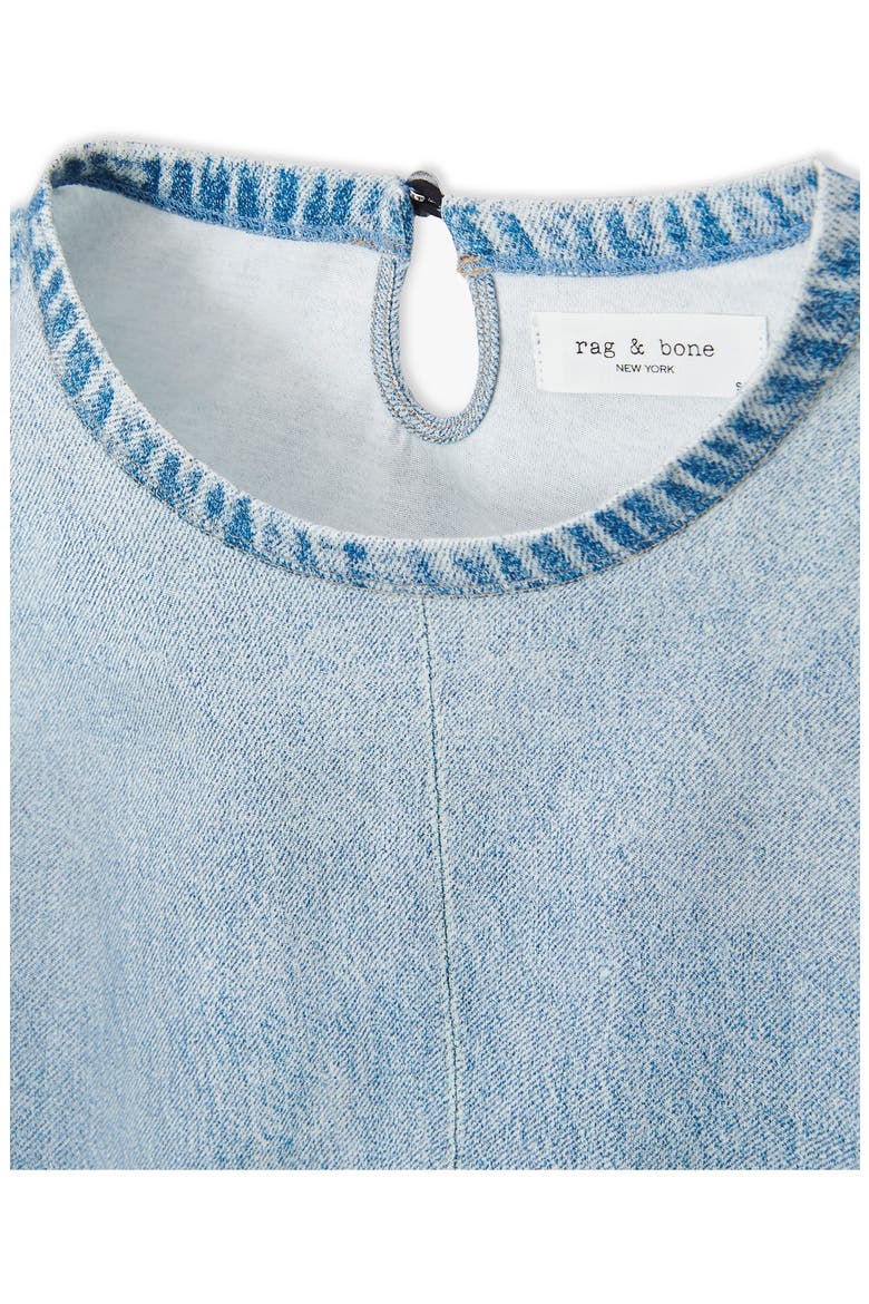 rb Miramar Kelly Cotton Faux Denim T-Shirt Dress, Alternate, color, SEASIDE
