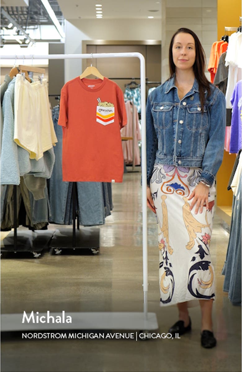 Kid's Ramen Cotton Pocket Graphic T-Shirt, sales video thumbnail