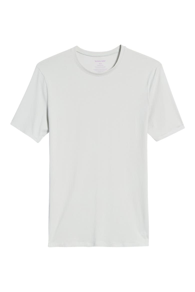 Cool Cotton Crewneck Undershirt, Alternate, color, OYSTER MUSHROOM