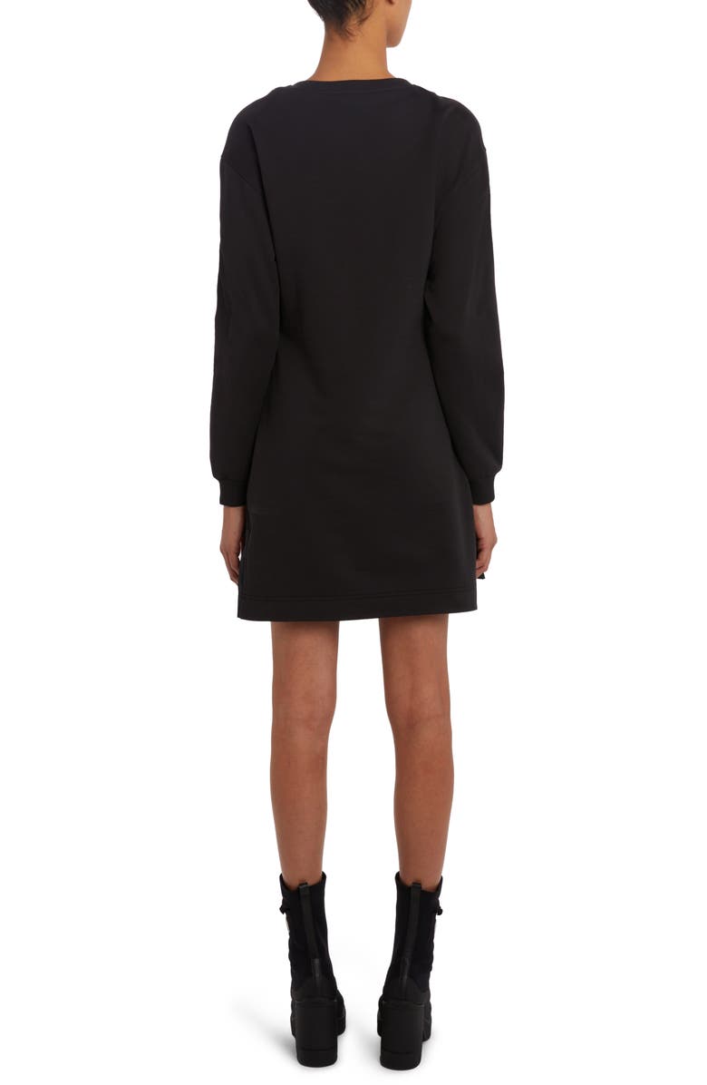 Moncler Long Sleeve Skater Sweatshirt Dress, Alternate, color,