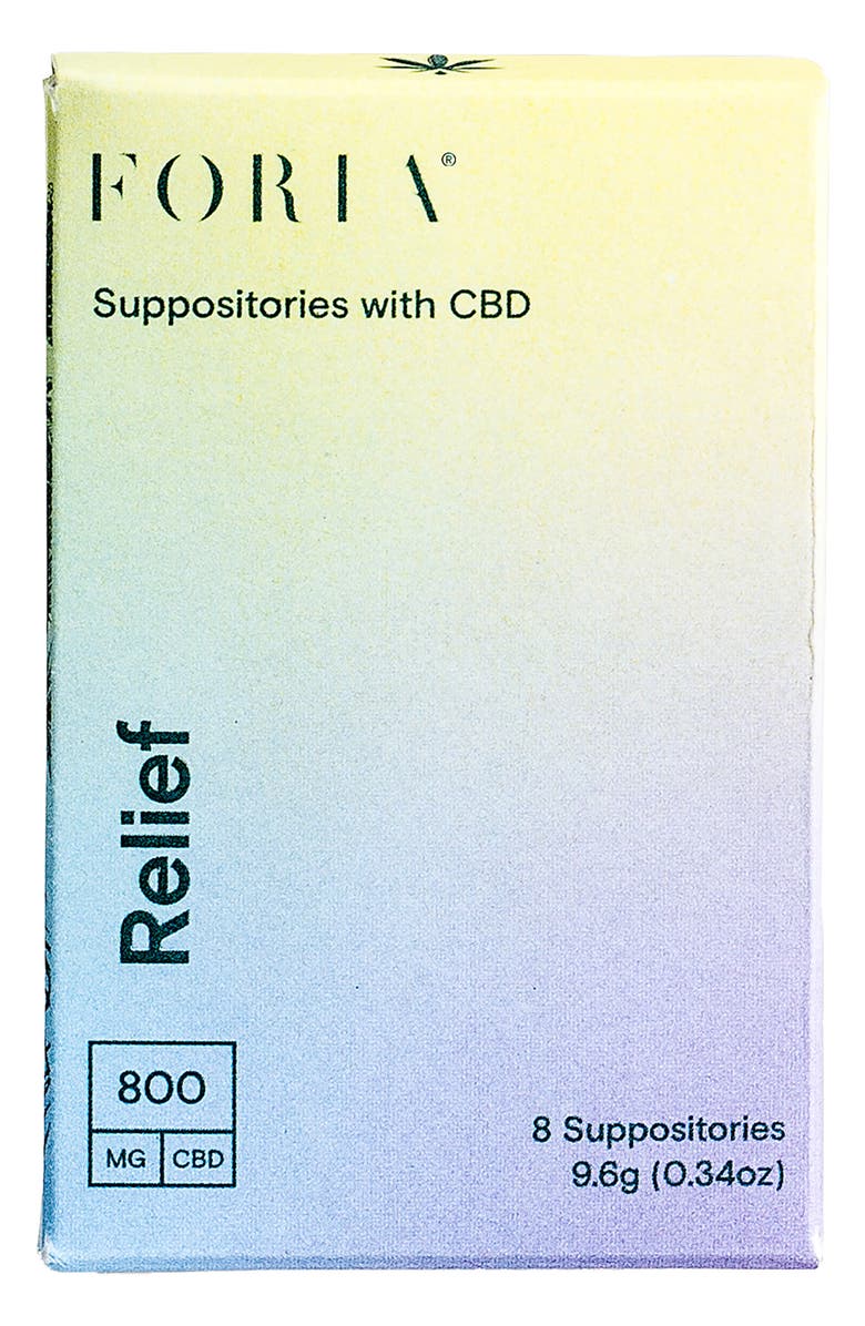 FORIA Relief Suppositories with CBD, Main, color, 