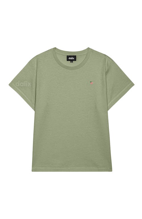 Dalix Womens Lil Strawberry Lightweight High Waisted Tee In Green