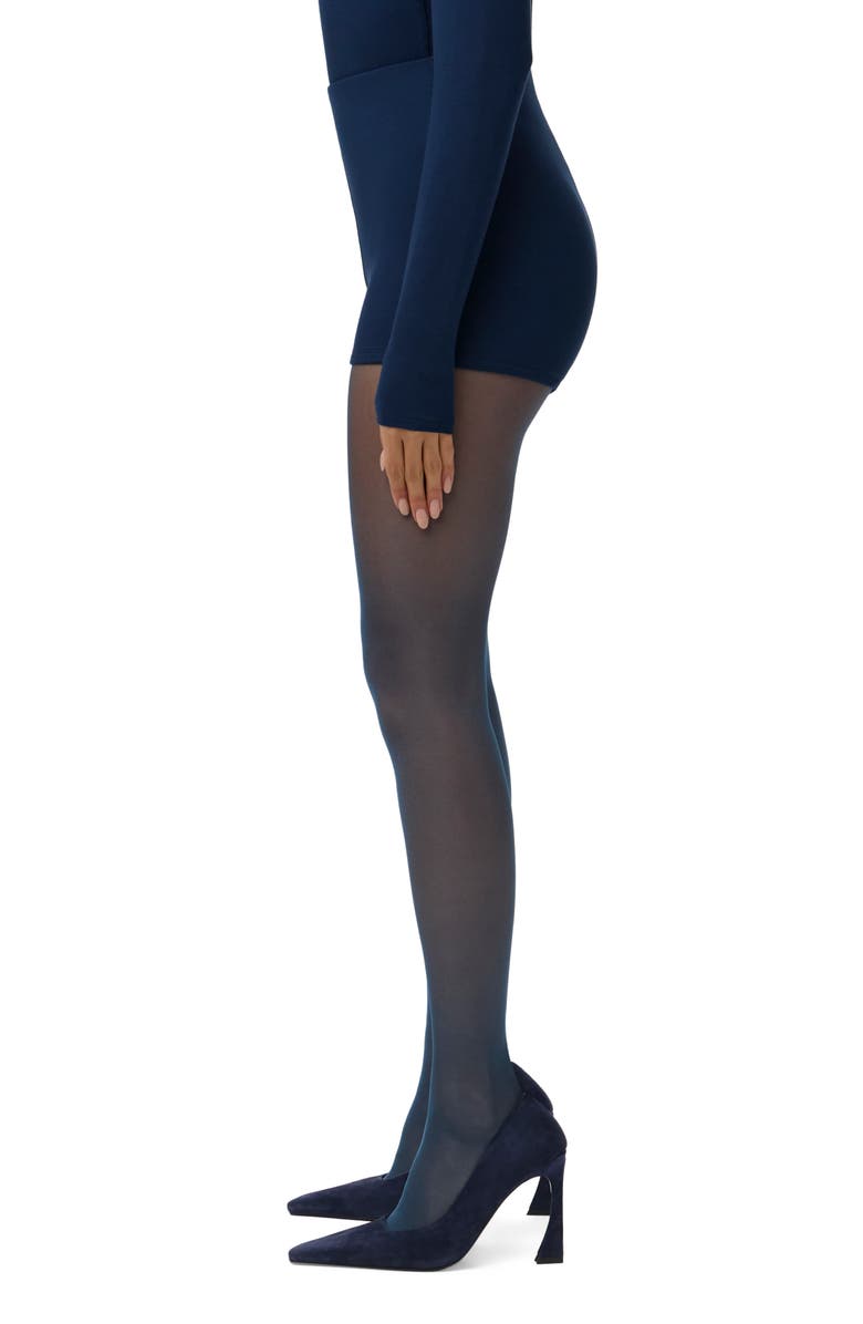 Naked Wardrobe Butter Scoop Waist Hot Shorts, Alternate, color, Navy Blue