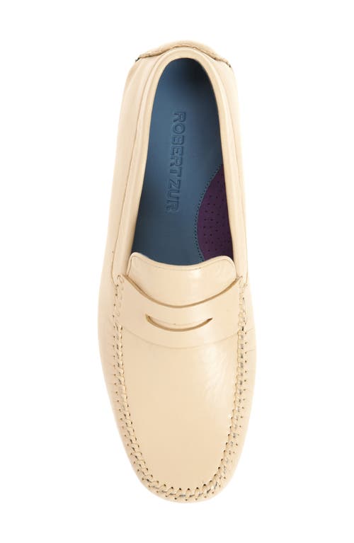 Robert Zur 'sven' Penny Loafer In Bone
