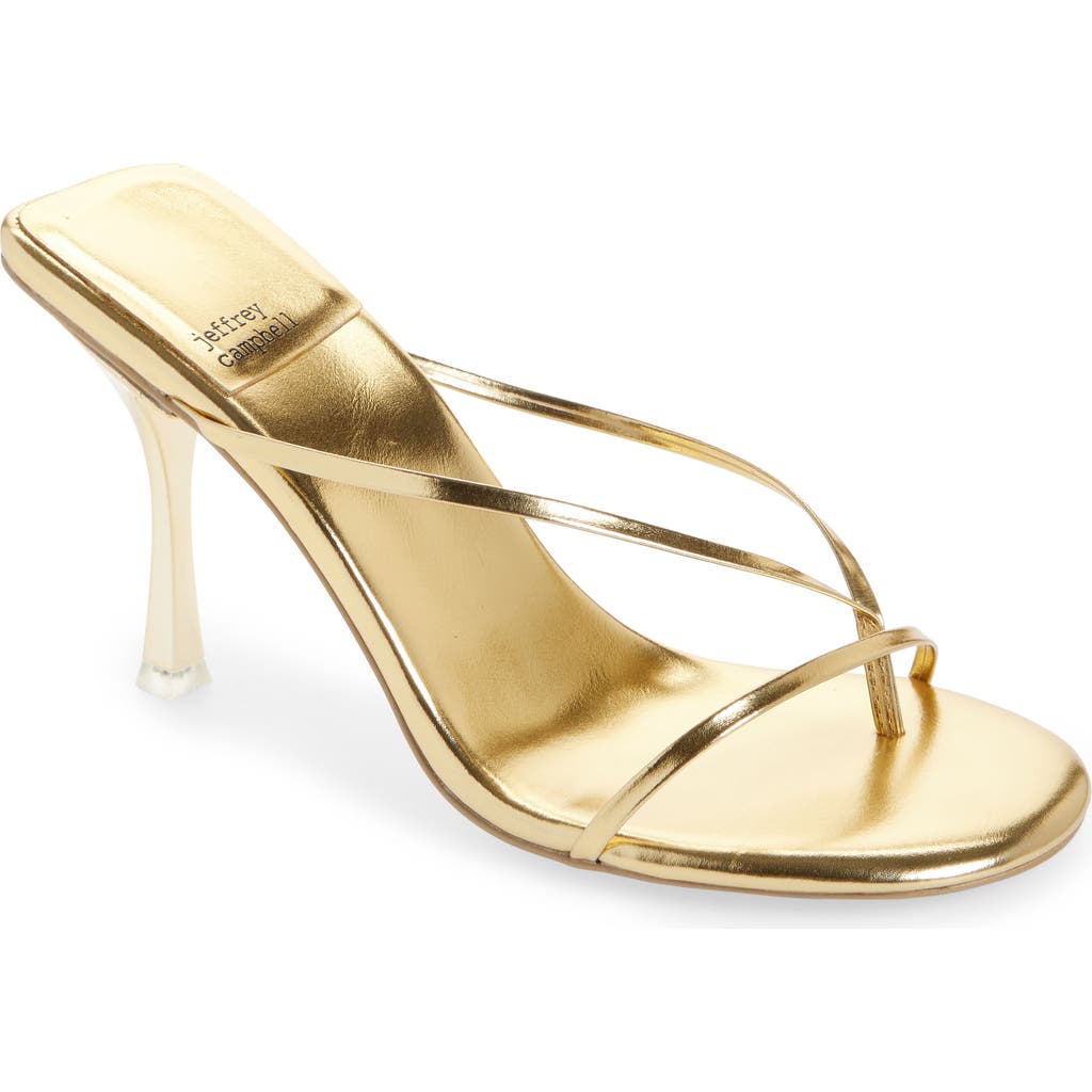 Jeffrey Campbell Murals Flip Flop In Gold