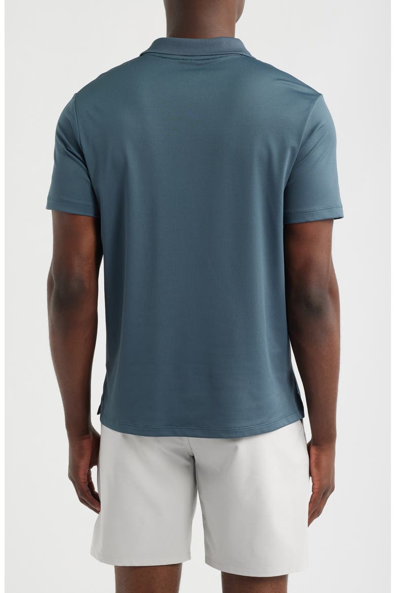 Textured Golf Polo, Alternate, color, BLUE SLATE