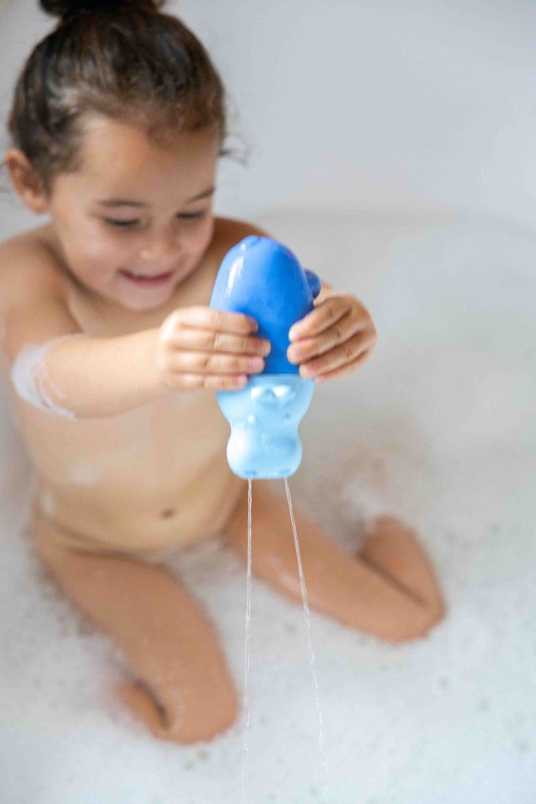 Squeezi Hippo Soft Silicone Bath Toy for Toddlers, Alternate, color, Multi
