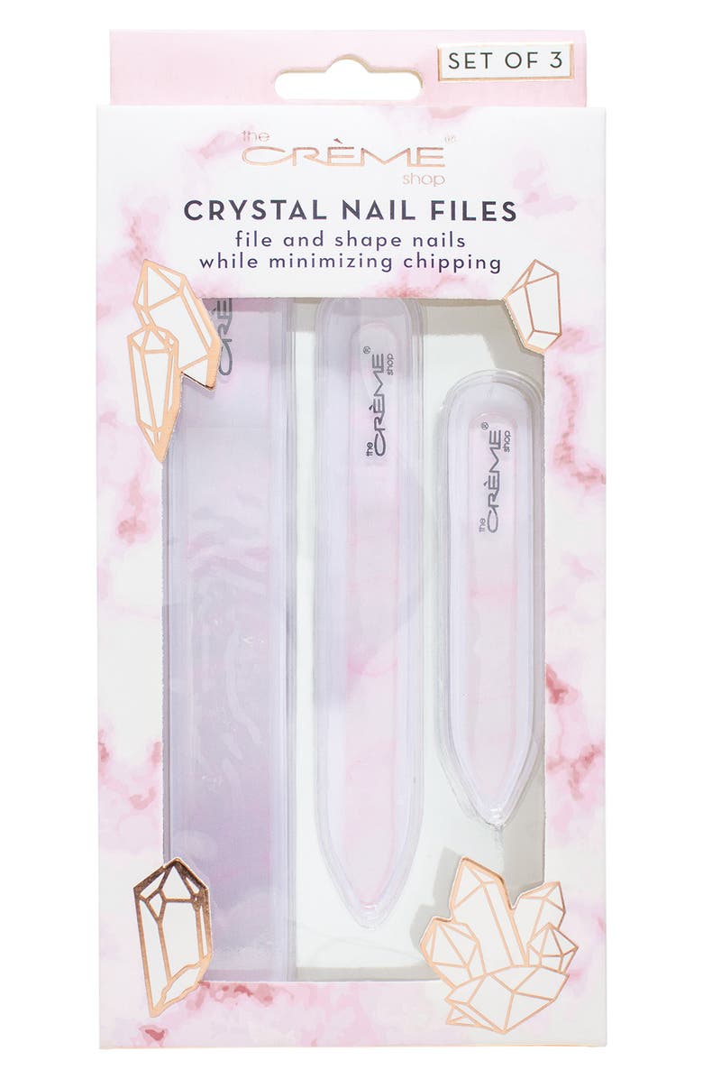 THE CREME SHOP Crystal Nail File - Set of 3, Main, color, 