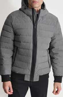 DKNY Zip Front Quilted Jacket