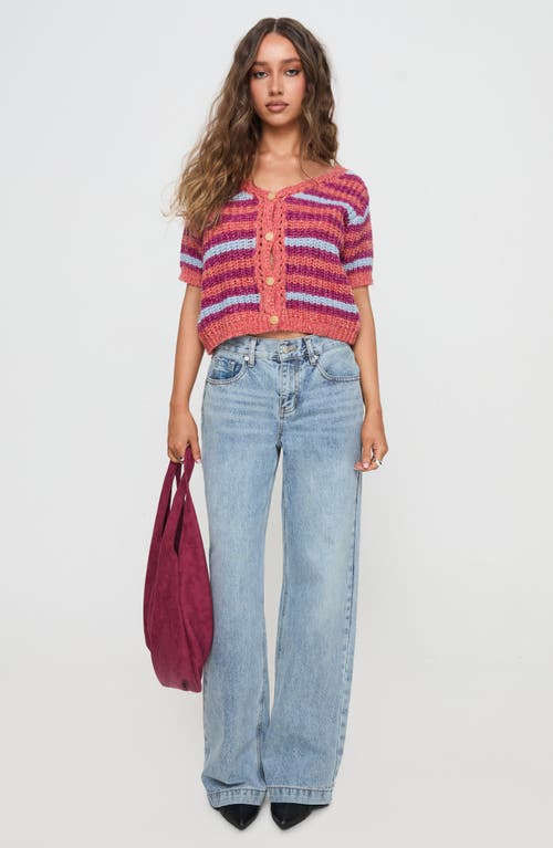 Princess Polly Compassion Knit Cardigan In Pink