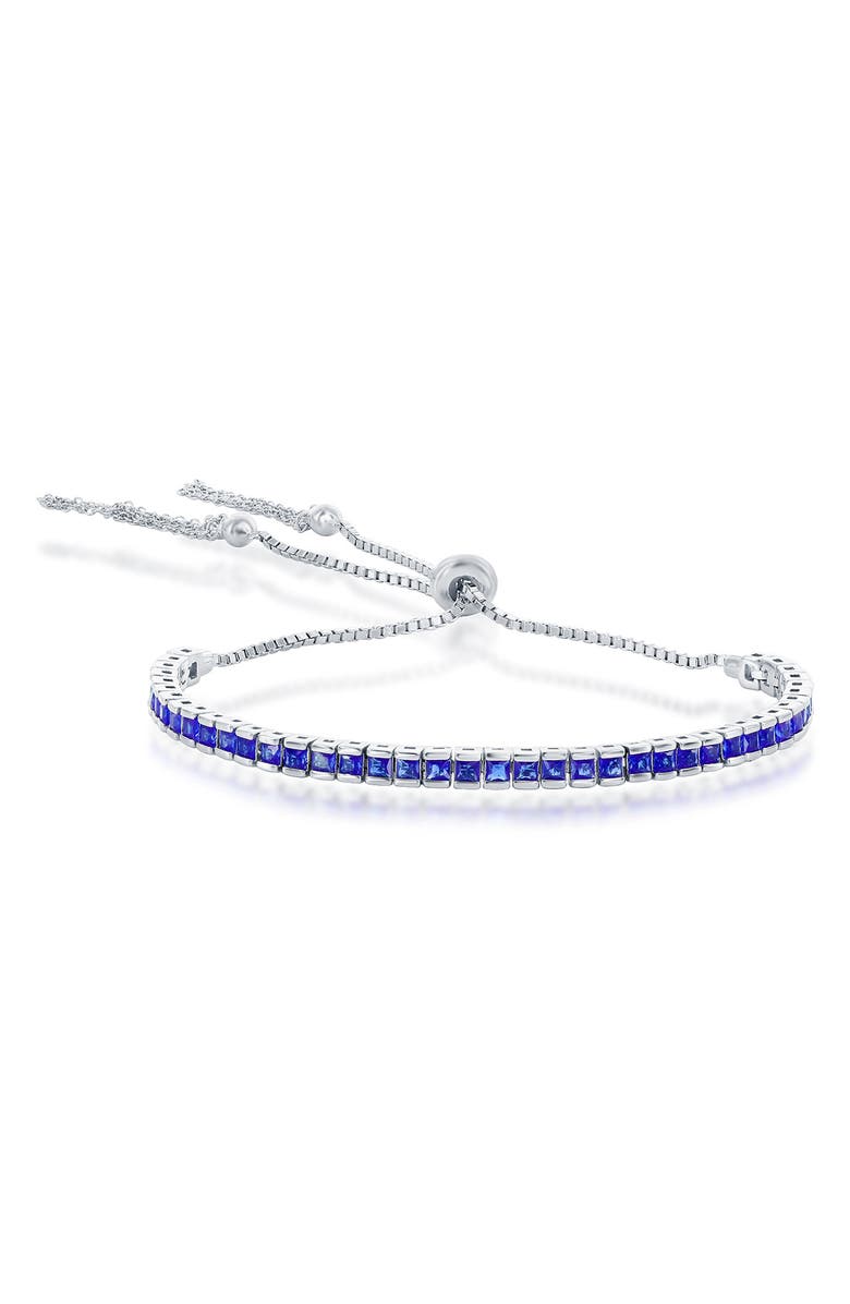 SIMONA CZ Slider Tennis Bracelet, Main, color, 
