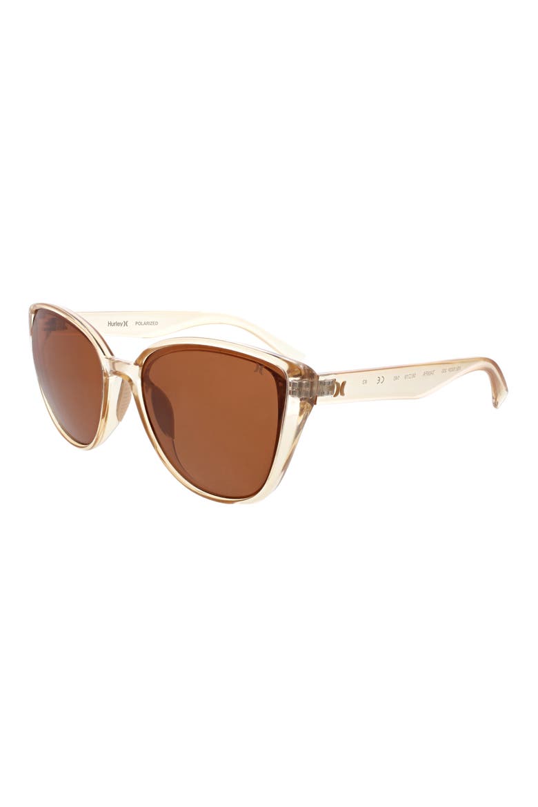 Medium Plastic Cat-Eye Sunglasses, Alternate, color, SAND
