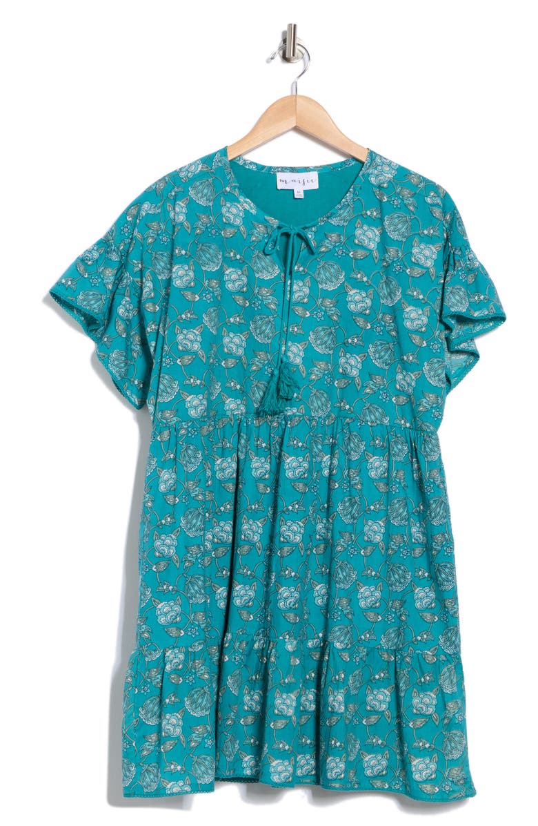 Maisie Yessie Floral Cotton Babydoll Dress, Alternate, color,