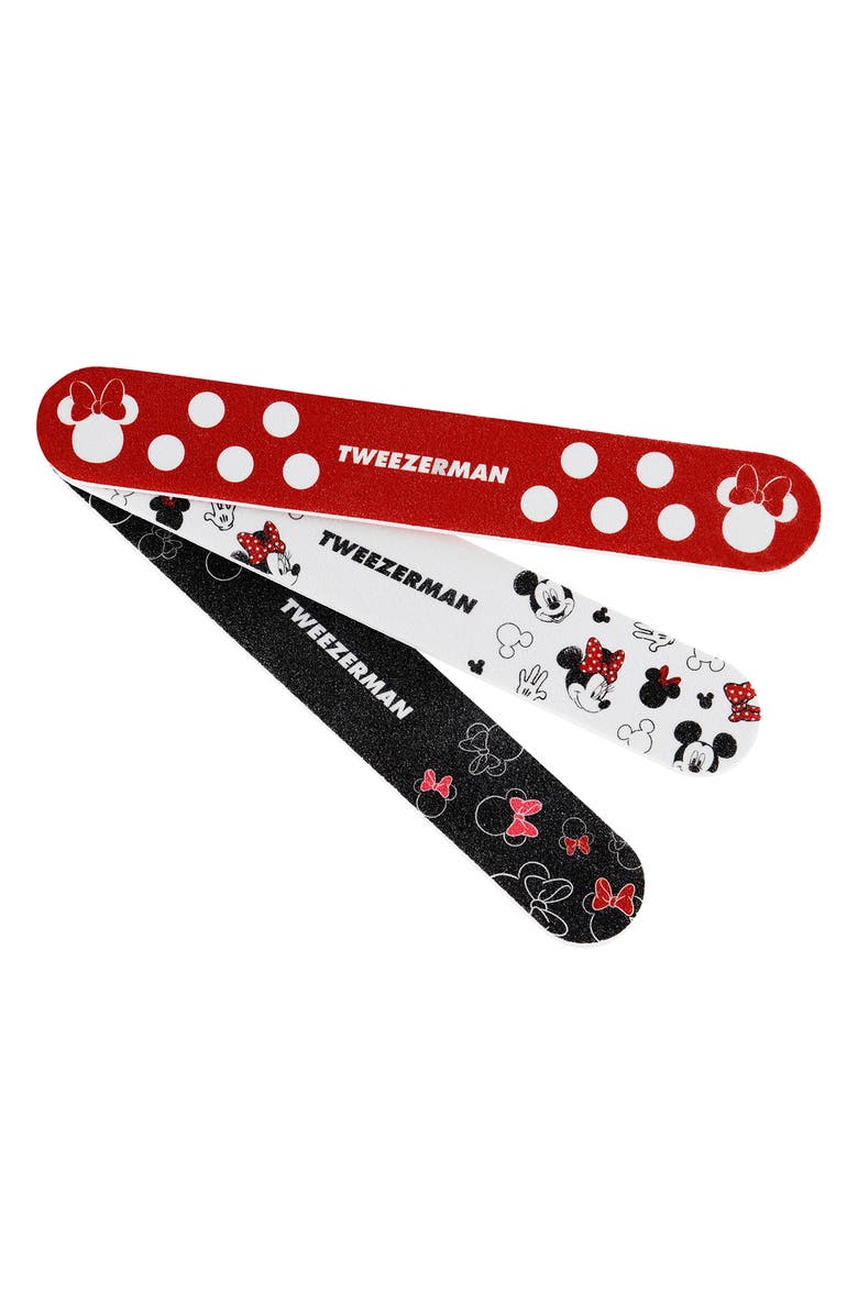 TWEEZERMAN Disney's Mickey Mouse and Minnie Mouse Ear-esistible Nail Files, Alternate, color, 