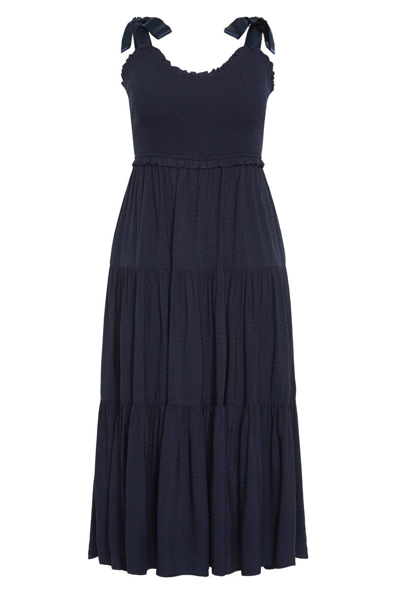 Cosmopolitan Tie Strap Sundress, Alternate, color, NAVY
