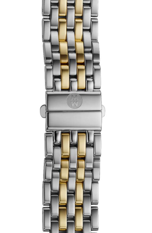 Michele Deco 16 16mm Bracelet Watchband In Metallic