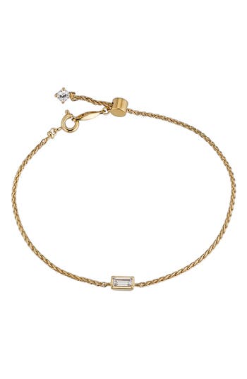 Nadri Entwine Baguette Cubic Zirconia Bracelet In Gold