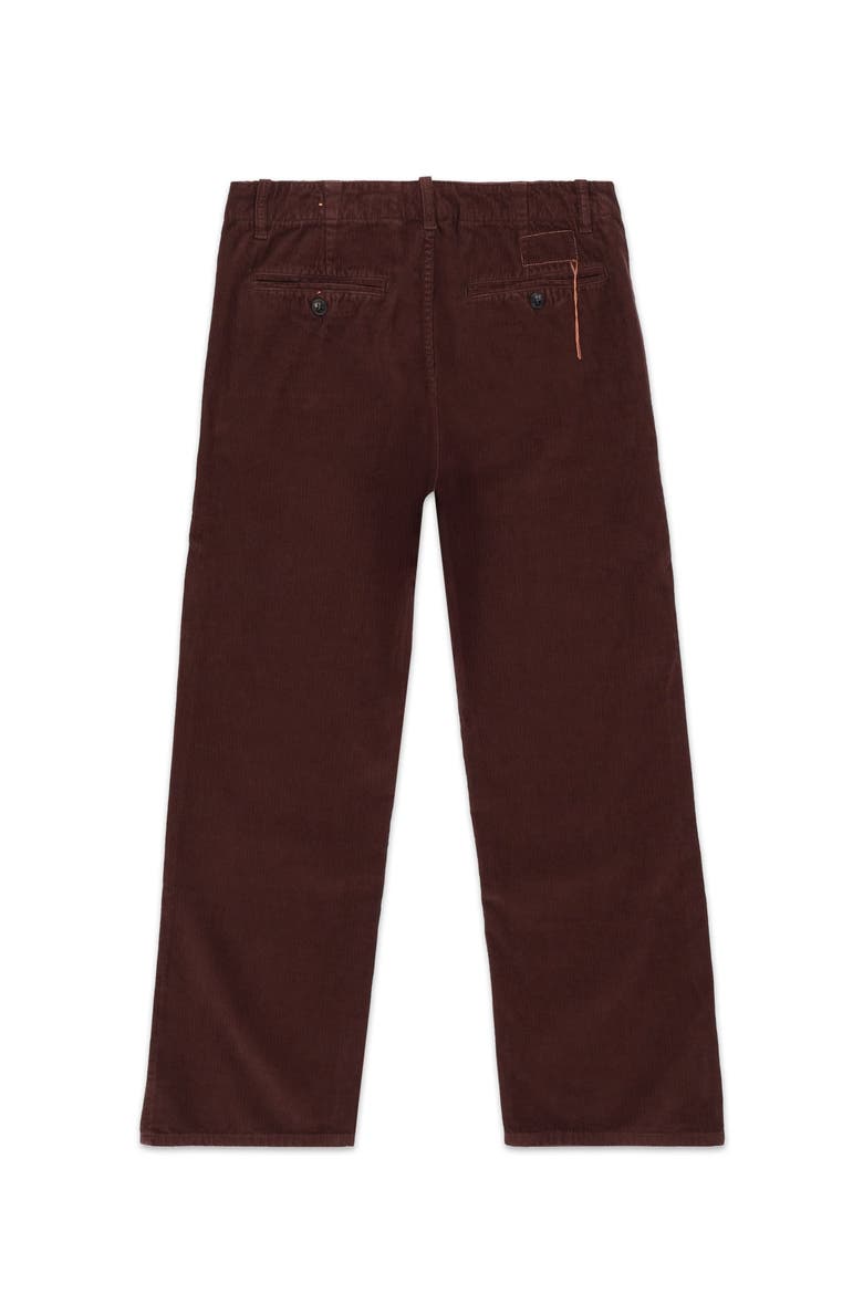 Pink Corduroy Trousers, Alternate, color, Burgundy