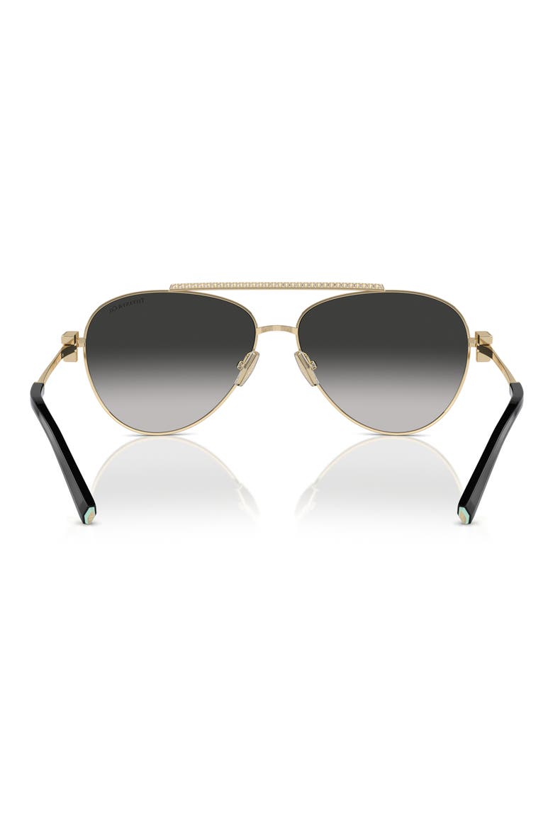 59mm Gradient Pilot Sunglasses, Alternate, color, PALE GOLD