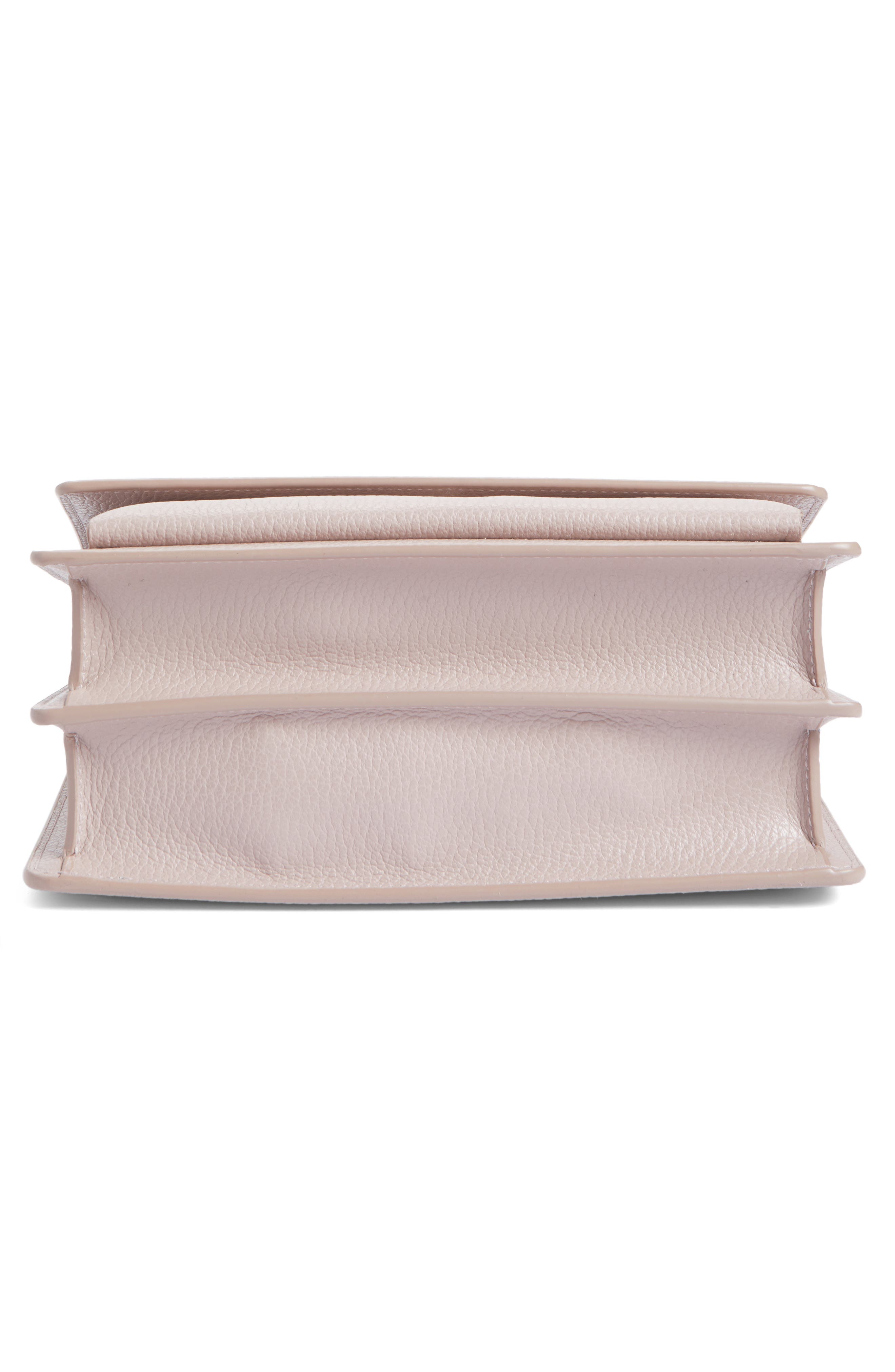 Saint Laurent Medium Sunset Grained Leather Shoulder Bag, Alternate, color, Rose Poudre