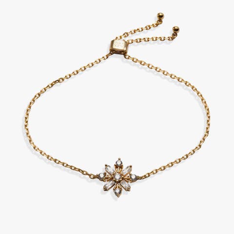 Baguette Snowflake Bolo Bracelet