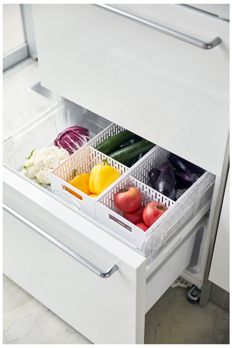 Stackable Vegetable Stocker, Alternate, color, WHITE
