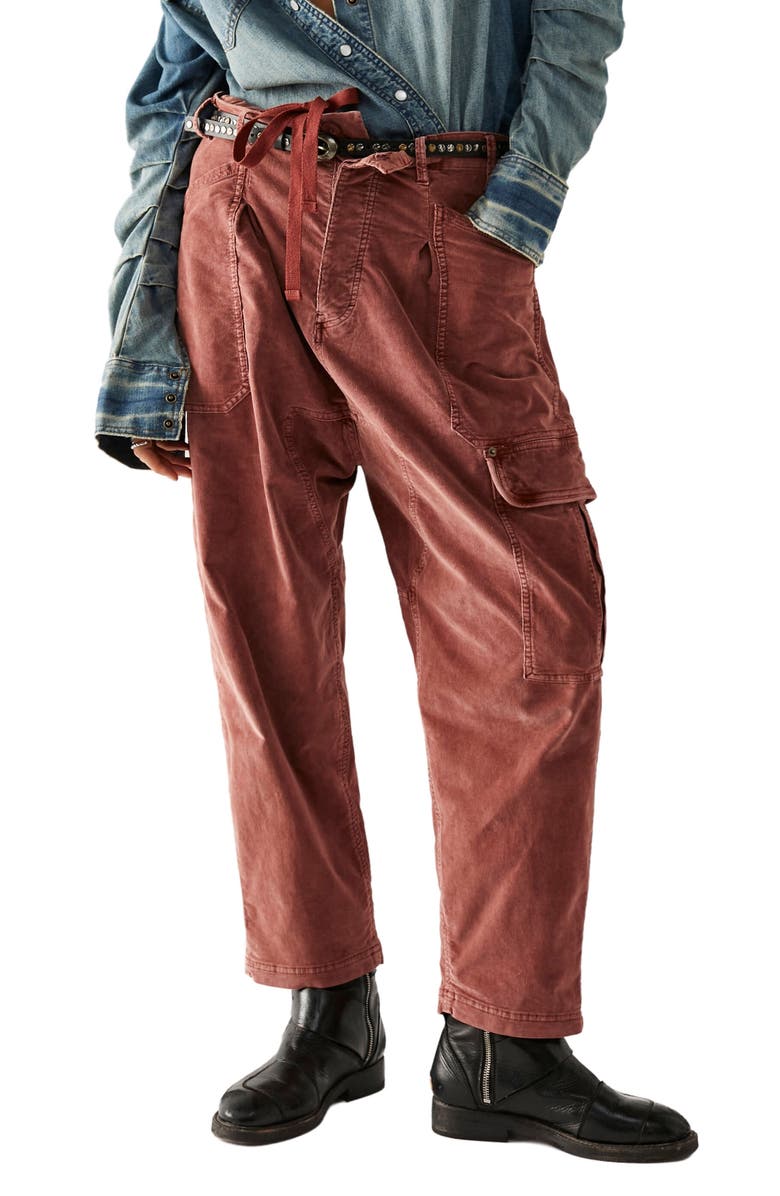 Free People Bay To Breakers Destroyed Cargo Pants, Main, color, 