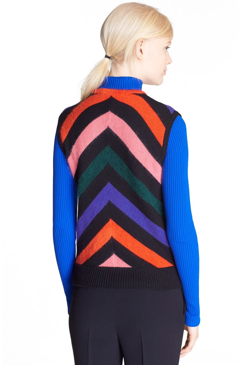 Chevron Sweater Vest, Alternate, color, MULTI