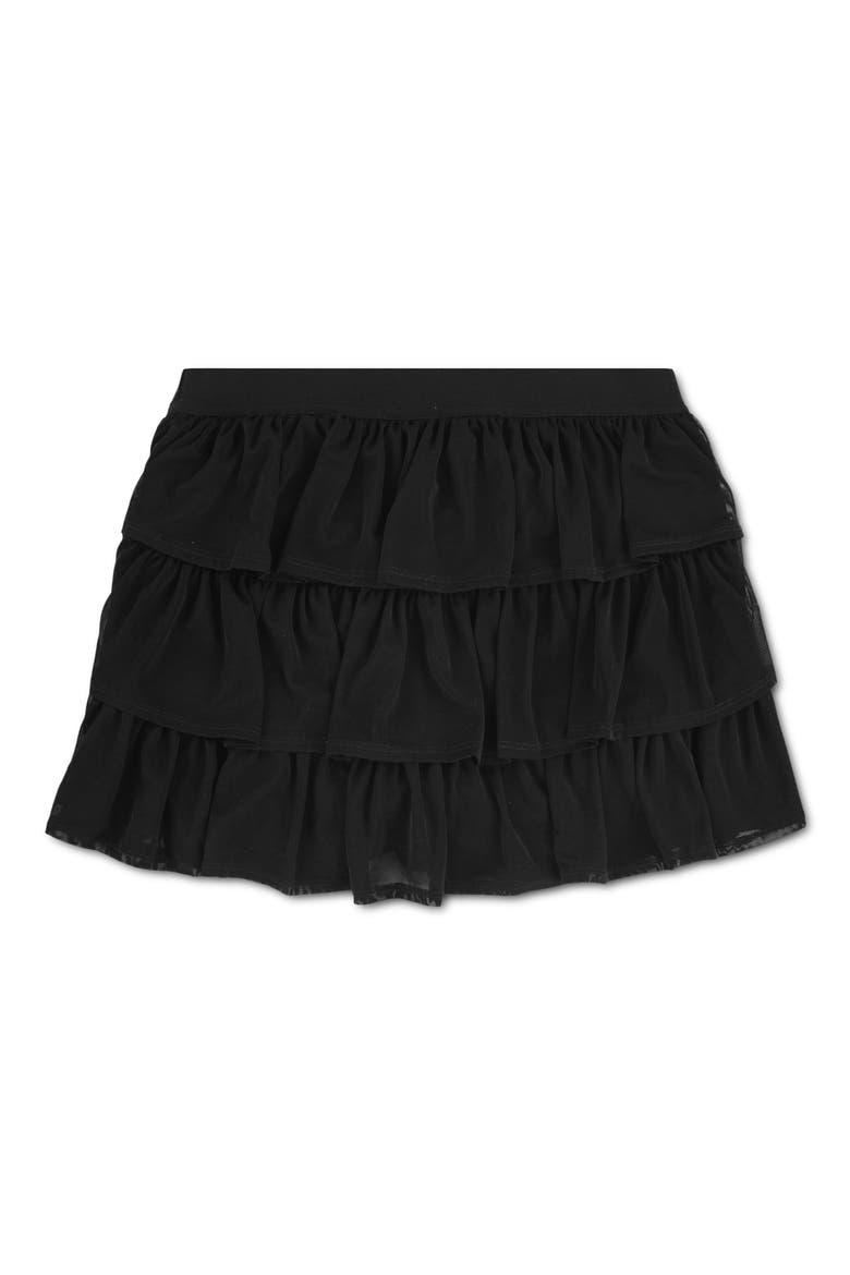Kids' Tulle Skort, Alternate, color, BLACK