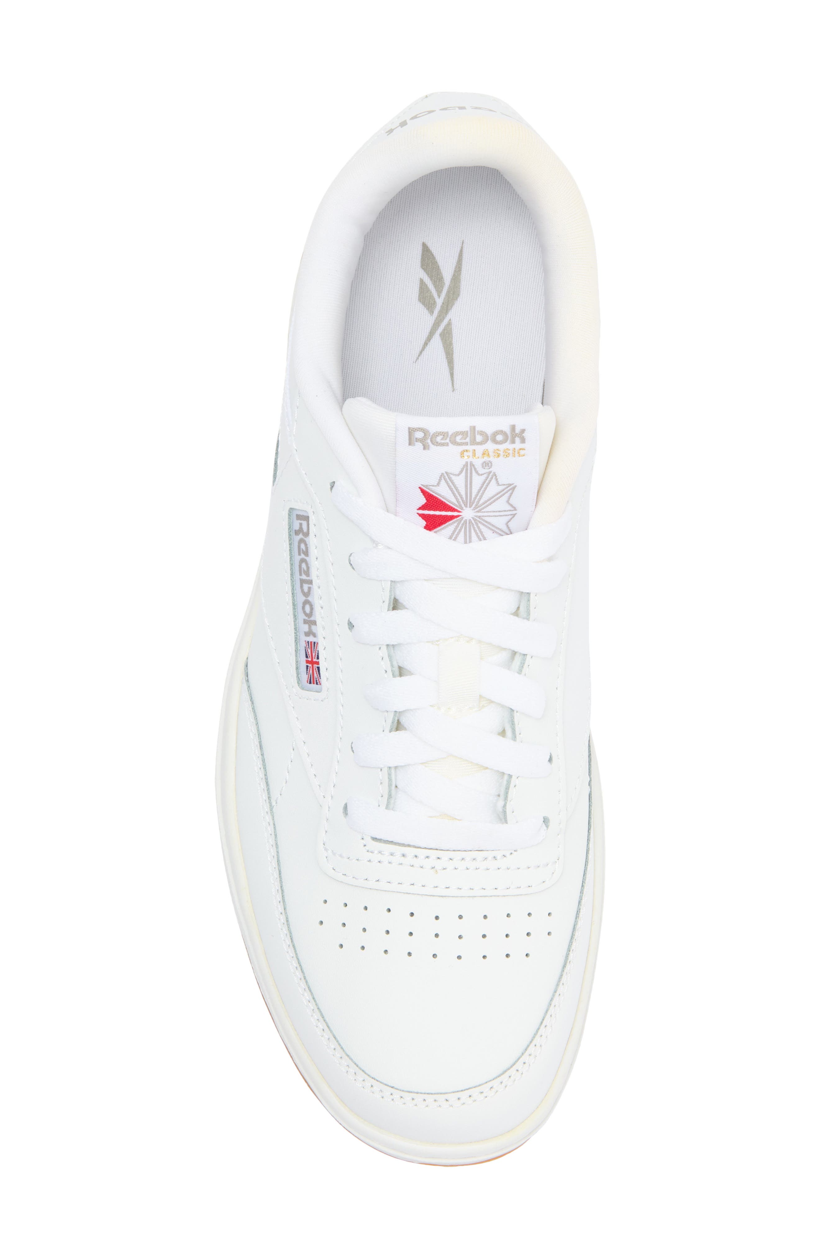 Reebok Kids' Club C Double Platform Sneaker, Alternate, color, White/ White/ White