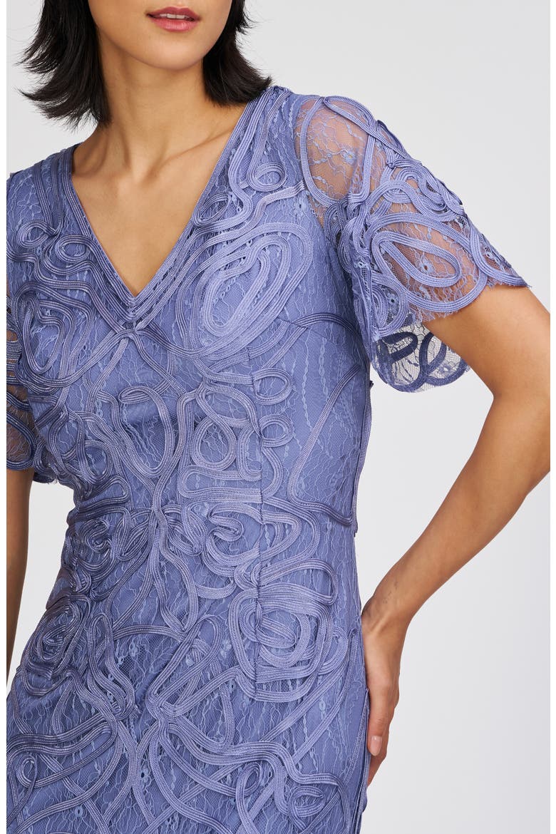 Camila Soutache Cocktail Dress, Alternate, color, BLEACHED DENIM