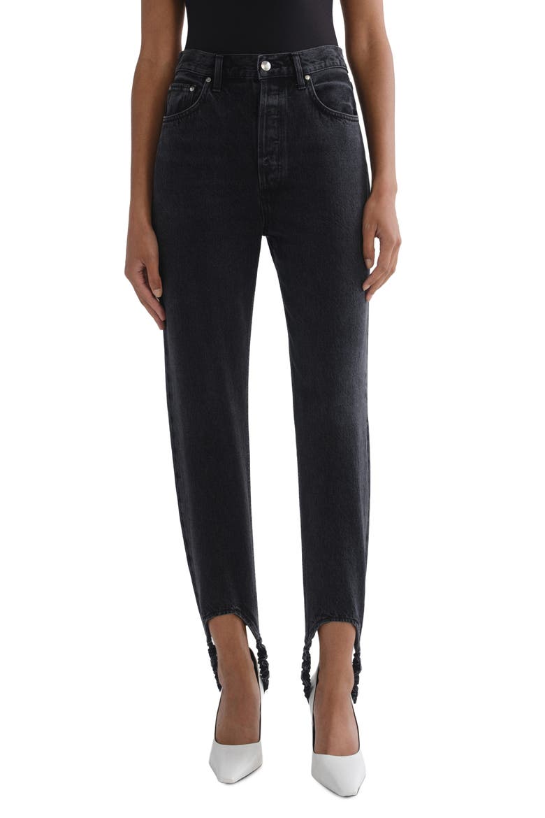 90s Pinch High Waist Stirrup Skinny Jeans, Main, color, VANTA