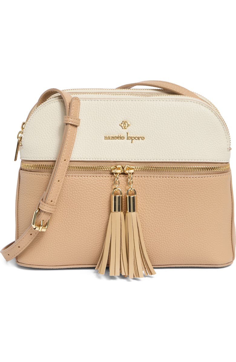Nanette Lepore Colorblock Triple Section Crossbody Bag, Main, color,