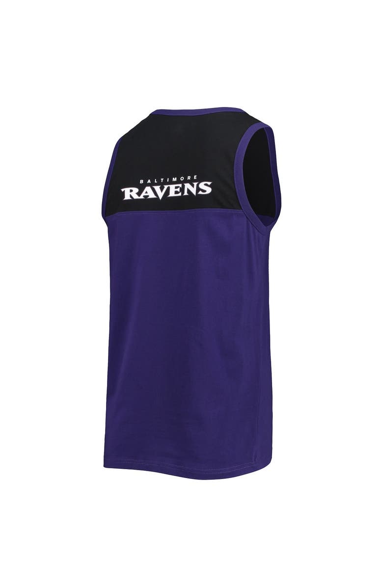 STARTER Men's Starter Purple/Black Baltimore Ravens Team Touchdown Fashion Tank Top, Alternate, color, 