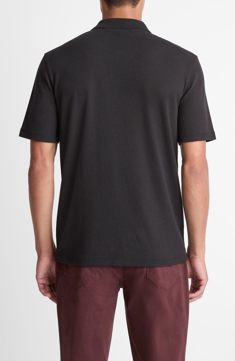 Vince Johnny Collar Polo, Alternate, color, Black