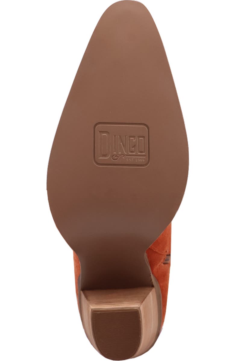 Dingo Primadonna Pointed Toe Over the Knee Western Boot, Alternate, color, Rust