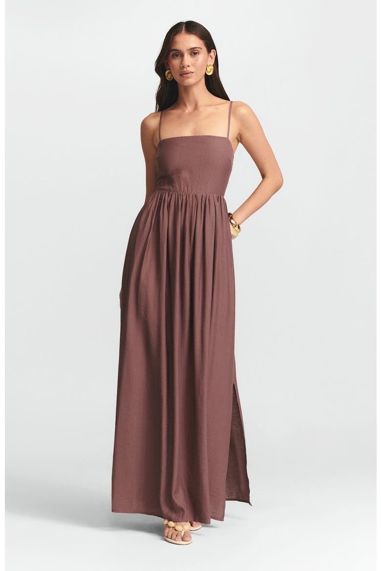 Lanah Maxi Dress, Alternate, color, Aubergine