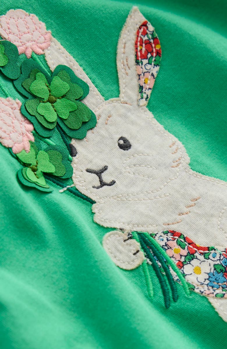 Mini Boden Kids' Puff Sleeve Appliqué T-Shirt, Alternate, color, 