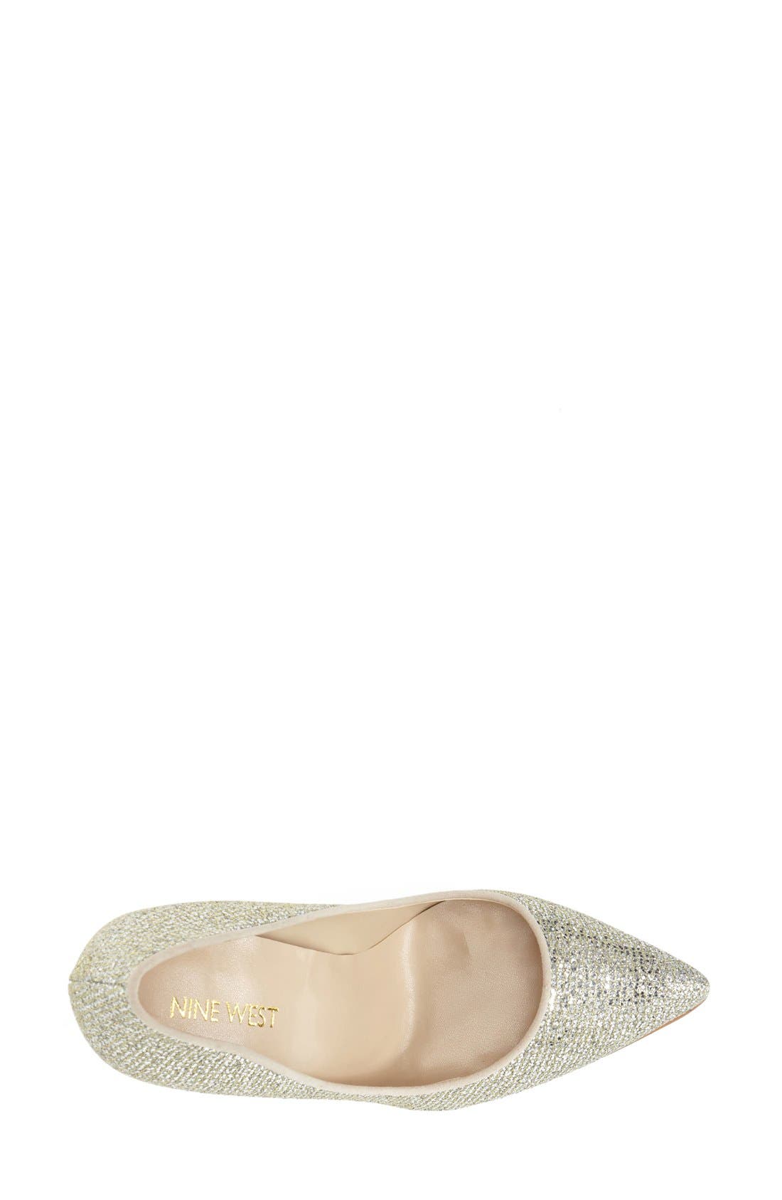 'Frolic' Pump, Alternate, color, GOLD MULTI FABRIC